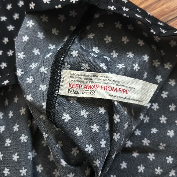 NWOT Free People Sheer Floral Long Sleeve Top - Picture 4 of 9